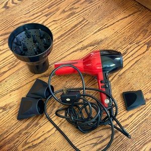 SuperSolano red 1875 watt hair dryer